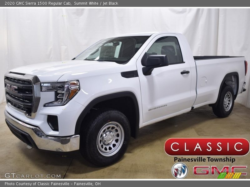 Summit White / Jet Black 2020 GMC Sierra 1500 Regular Cab