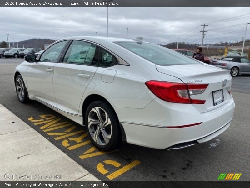 Platinum White Pearl / Black 2020 Honda Accord EX-L Sedan