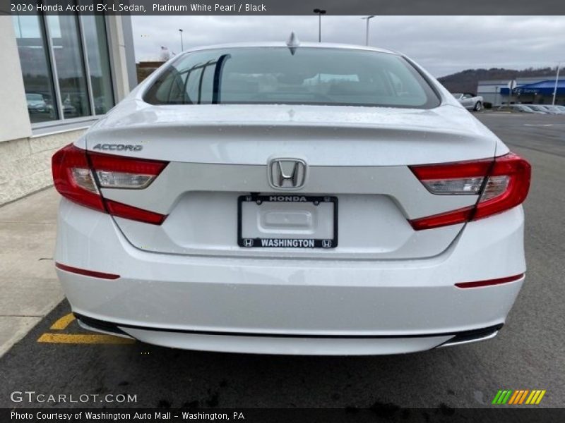 Platinum White Pearl / Black 2020 Honda Accord EX-L Sedan