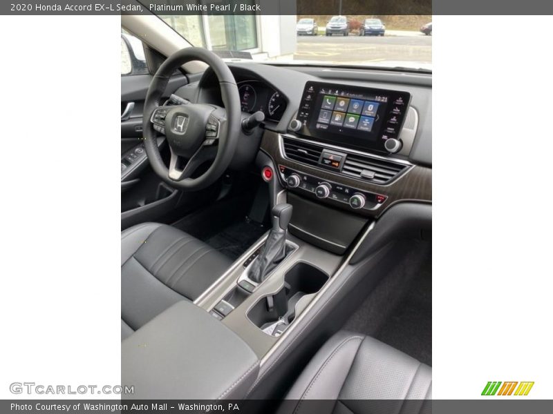 Platinum White Pearl / Black 2020 Honda Accord EX-L Sedan