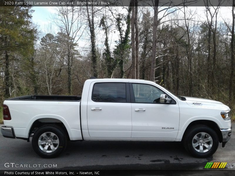 Bright White / Black 2020 Ram 1500 Laramie Crew Cab 4x4