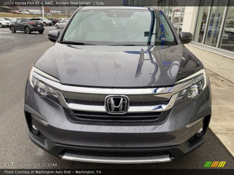 Modern Steel Metallic / Gray 2020 Honda Pilot EX-L AWD
