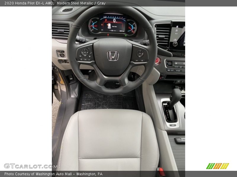Modern Steel Metallic / Gray 2020 Honda Pilot EX-L AWD