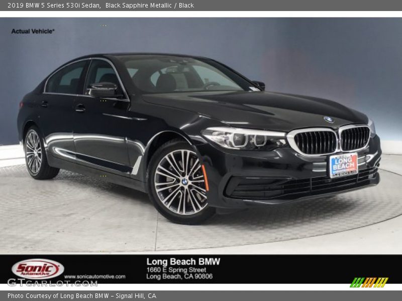 Black Sapphire Metallic / Black 2019 BMW 5 Series 530i Sedan