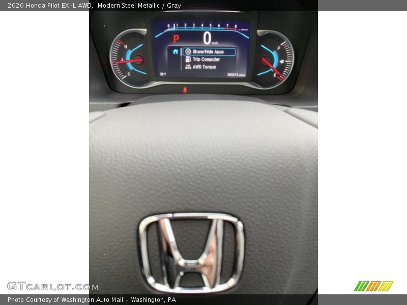 Modern Steel Metallic / Gray 2020 Honda Pilot EX-L AWD
