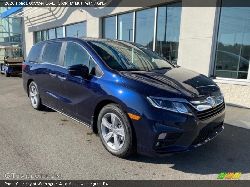 Obsidian Blue Pearl / Gray 2020 Honda Odyssey EX-L