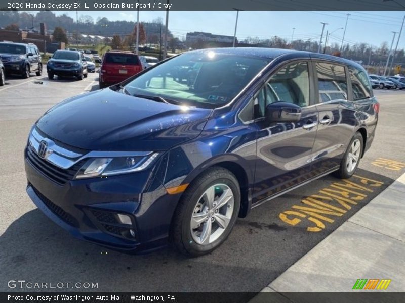 Obsidian Blue Pearl / Gray 2020 Honda Odyssey EX-L