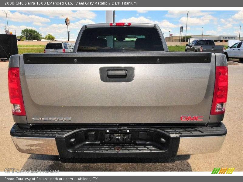 Steel Gray Metallic / Dark Titanium 2008 GMC Sierra 1500 Extended Cab