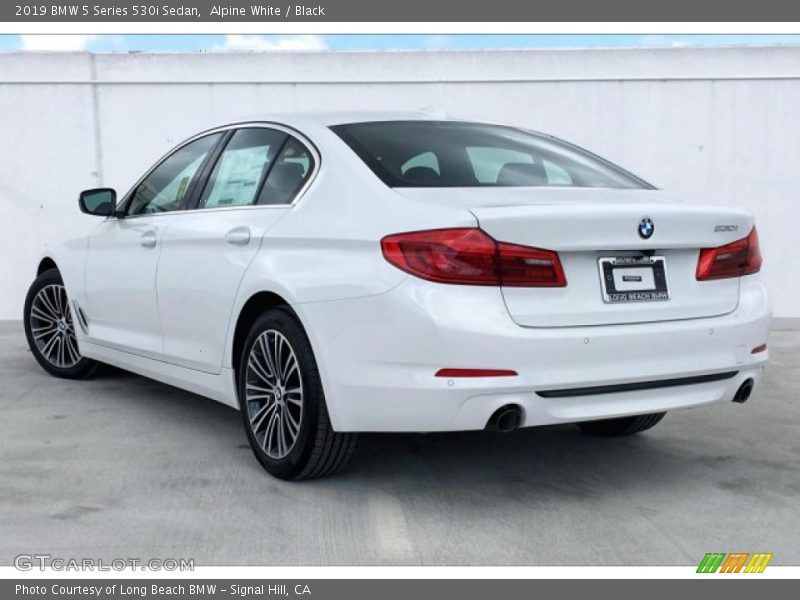 Alpine White / Black 2019 BMW 5 Series 530i Sedan