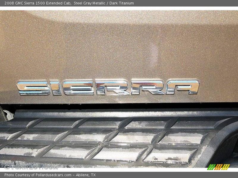 Steel Gray Metallic / Dark Titanium 2008 GMC Sierra 1500 Extended Cab