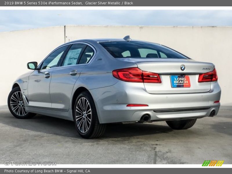 Glacier Silver Metallic / Black 2019 BMW 5 Series 530e iPerformance Sedan