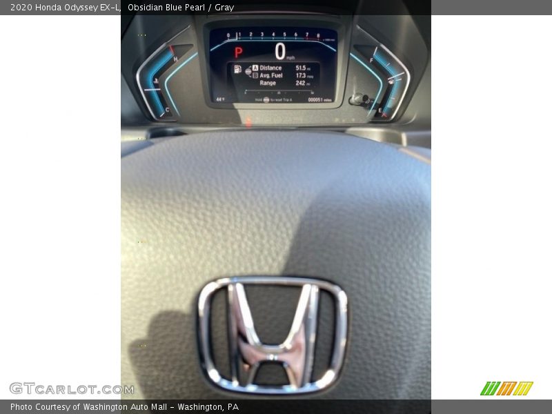 Obsidian Blue Pearl / Gray 2020 Honda Odyssey EX-L