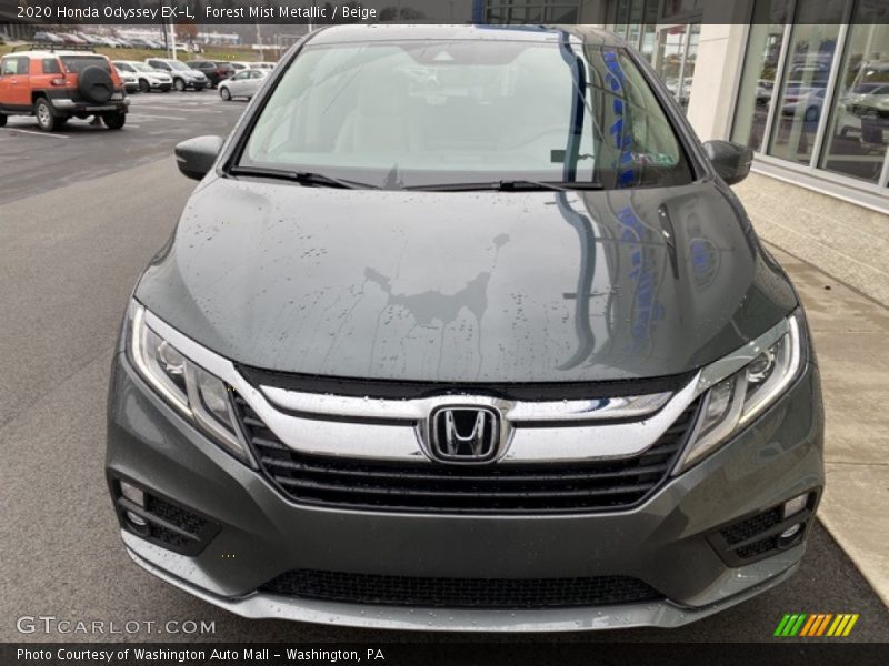 Forest Mist Metallic / Beige 2020 Honda Odyssey EX-L