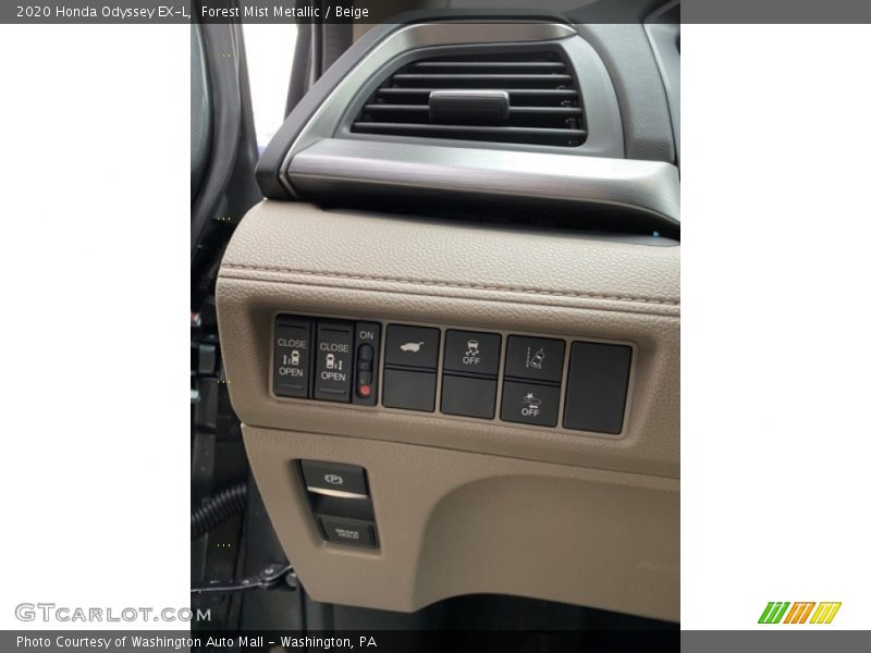 Controls of 2020 Odyssey EX-L