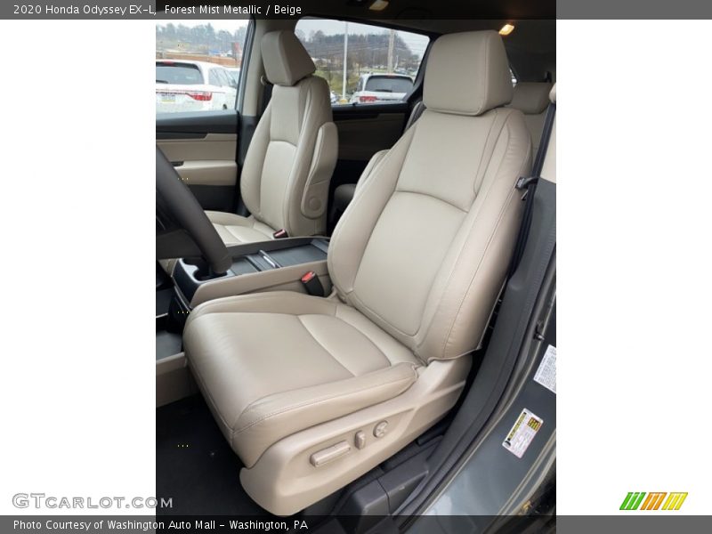 Front Seat of 2020 Odyssey EX-L