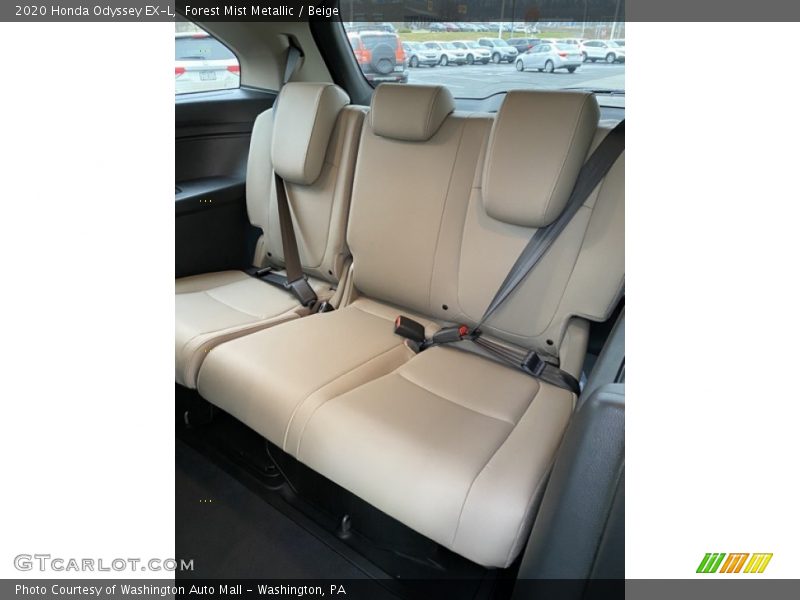 Rear Seat of 2020 Odyssey EX-L