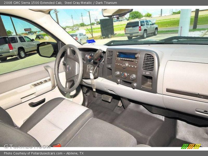 Steel Gray Metallic / Dark Titanium 2008 GMC Sierra 1500 Extended Cab