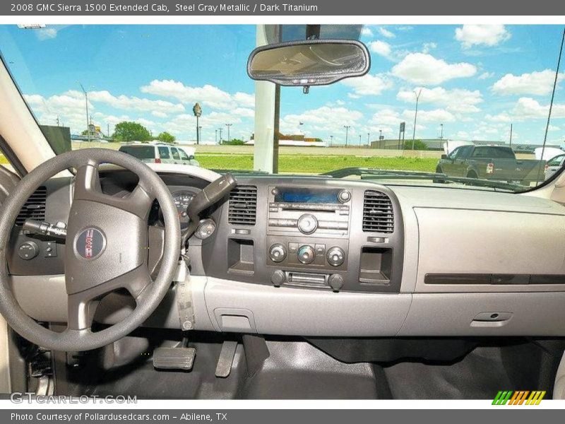 Steel Gray Metallic / Dark Titanium 2008 GMC Sierra 1500 Extended Cab