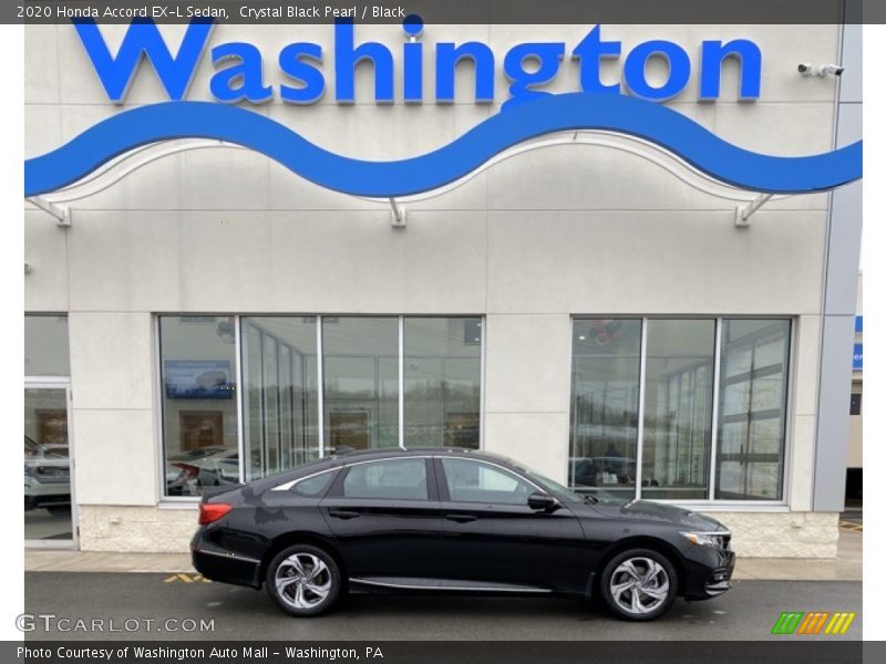 Crystal Black Pearl / Black 2020 Honda Accord EX-L Sedan