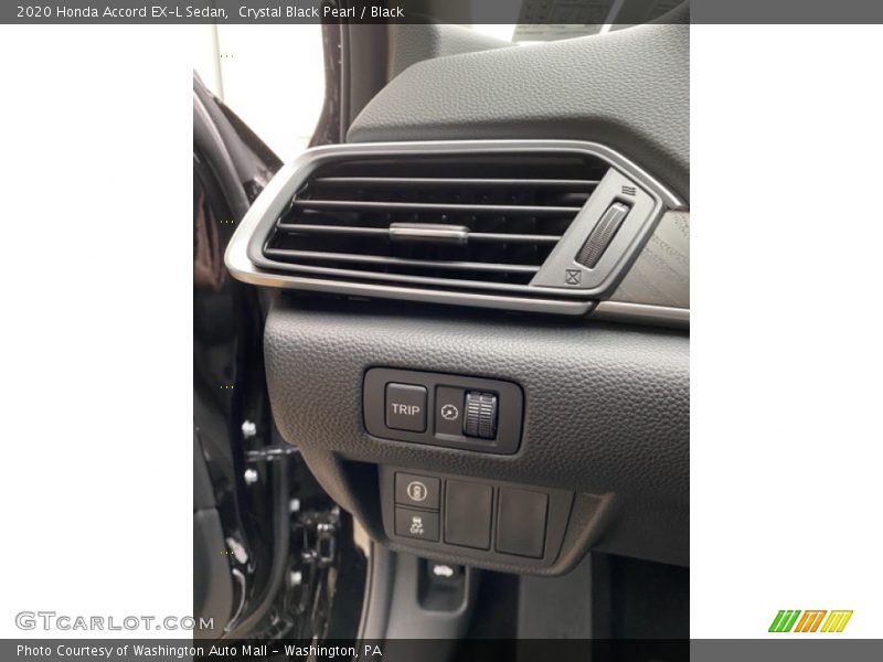 Crystal Black Pearl / Black 2020 Honda Accord EX-L Sedan