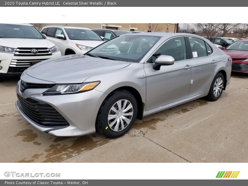 Celestial Silver Metallic / Black 2020 Toyota Camry Hybrid LE