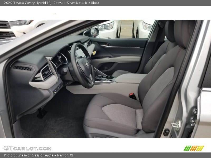 Celestial Silver Metallic / Black 2020 Toyota Camry Hybrid LE