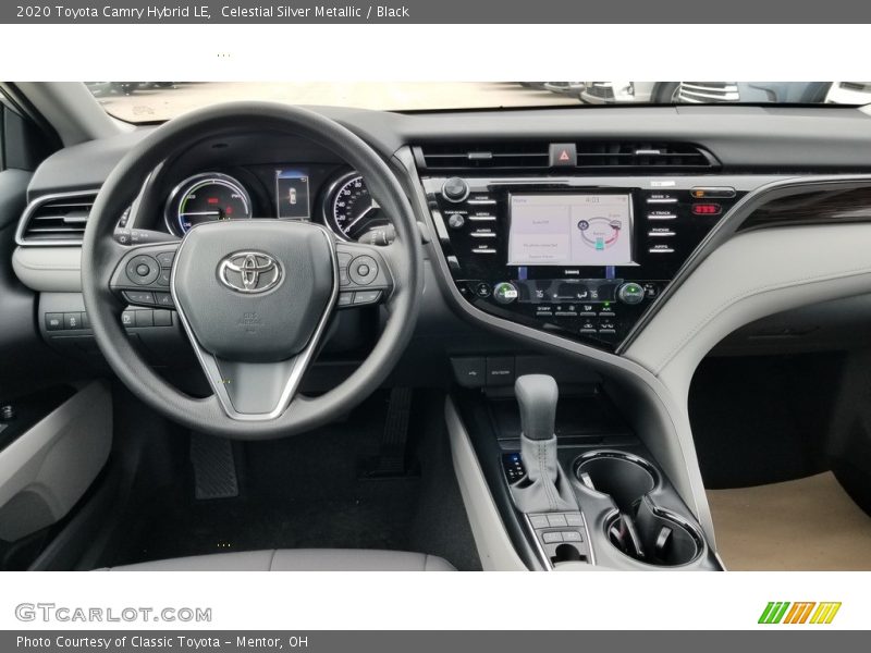 Celestial Silver Metallic / Black 2020 Toyota Camry Hybrid LE