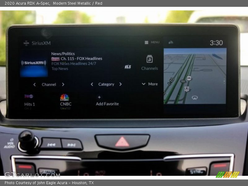 Navigation of 2020 RDX A-Spec