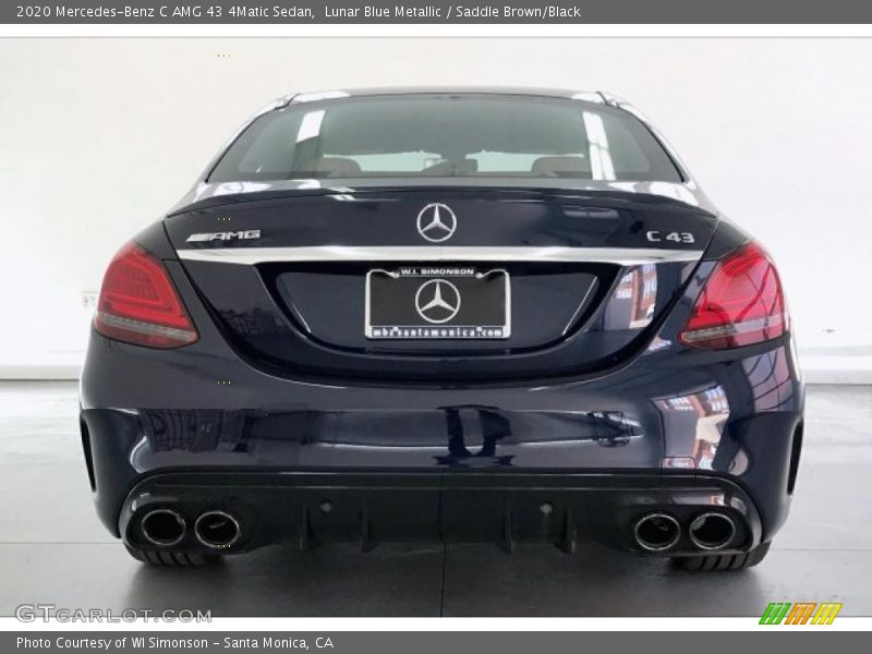 Lunar Blue Metallic / Saddle Brown/Black 2020 Mercedes-Benz C AMG 43 4Matic Sedan