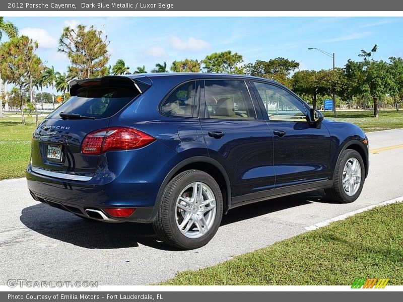 Dark Blue Metallic / Luxor Beige 2012 Porsche Cayenne