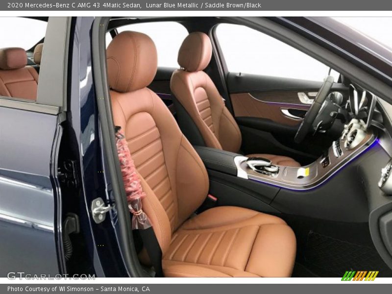 Lunar Blue Metallic / Saddle Brown/Black 2020 Mercedes-Benz C AMG 43 4Matic Sedan