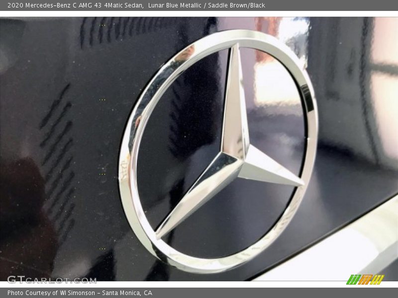 Lunar Blue Metallic / Saddle Brown/Black 2020 Mercedes-Benz C AMG 43 4Matic Sedan