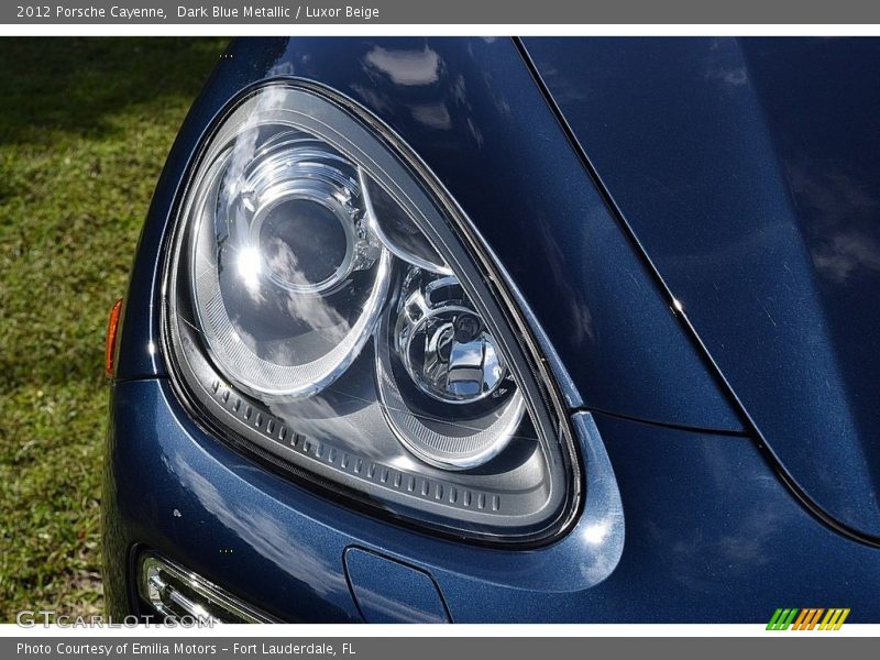 Dark Blue Metallic / Luxor Beige 2012 Porsche Cayenne