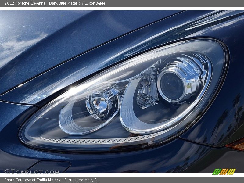 Dark Blue Metallic / Luxor Beige 2012 Porsche Cayenne