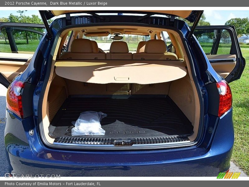 Dark Blue Metallic / Luxor Beige 2012 Porsche Cayenne