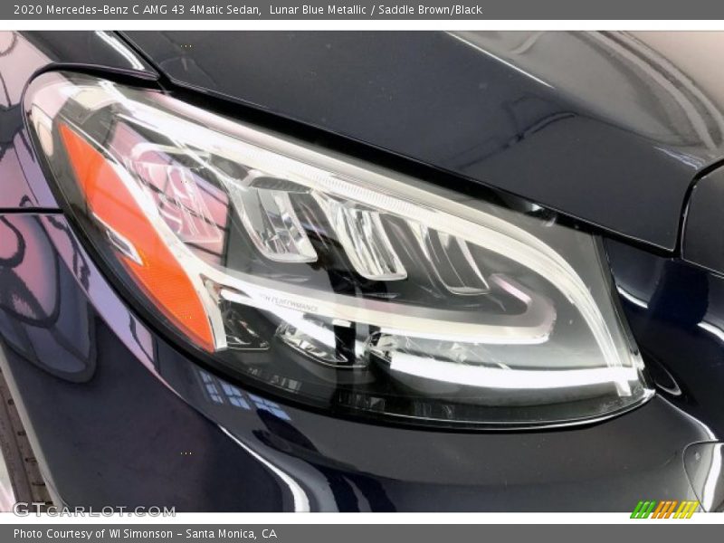 Lunar Blue Metallic / Saddle Brown/Black 2020 Mercedes-Benz C AMG 43 4Matic Sedan