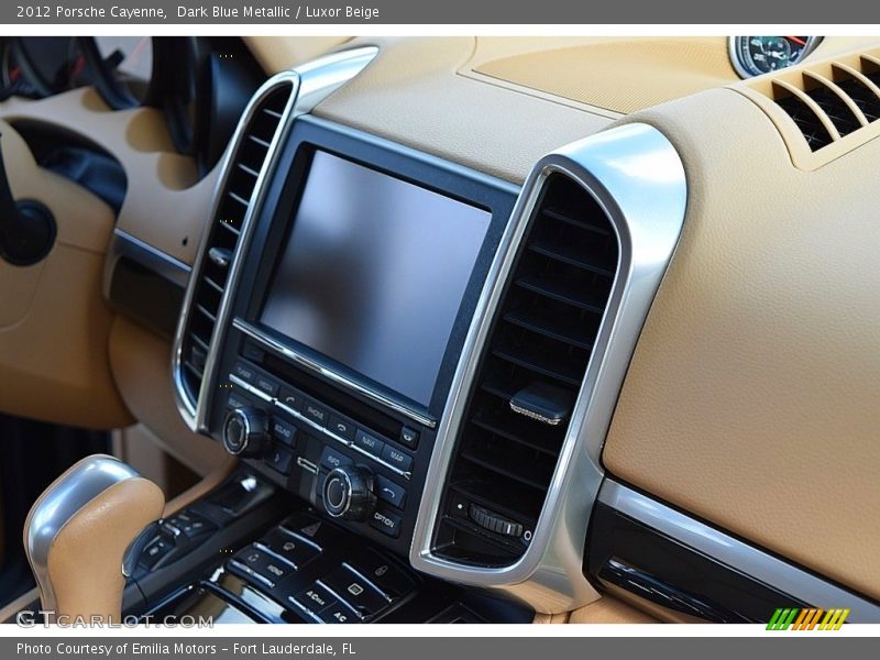 Dark Blue Metallic / Luxor Beige 2012 Porsche Cayenne