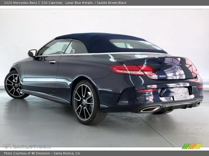 Lunar Blue Metallic / Saddle Brown/Black 2020 Mercedes-Benz C 300 Cabriolet