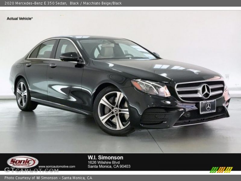 Black / Macchiato Beige/Black 2020 Mercedes-Benz E 350 Sedan