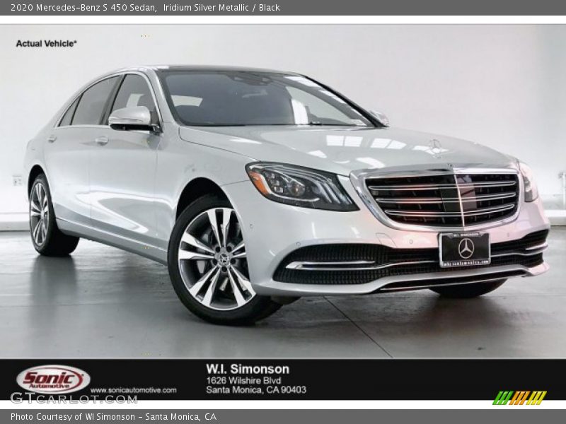 Iridium Silver Metallic / Black 2020 Mercedes-Benz S 450 Sedan
