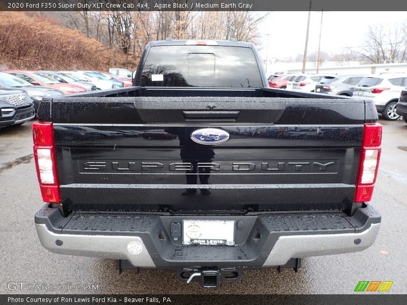 Agate Black / Medium Earth Gray 2020 Ford F350 Super Duty XLT Crew Cab 4x4