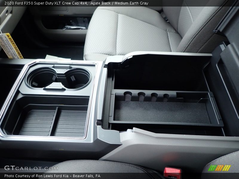 Agate Black / Medium Earth Gray 2020 Ford F350 Super Duty XLT Crew Cab 4x4