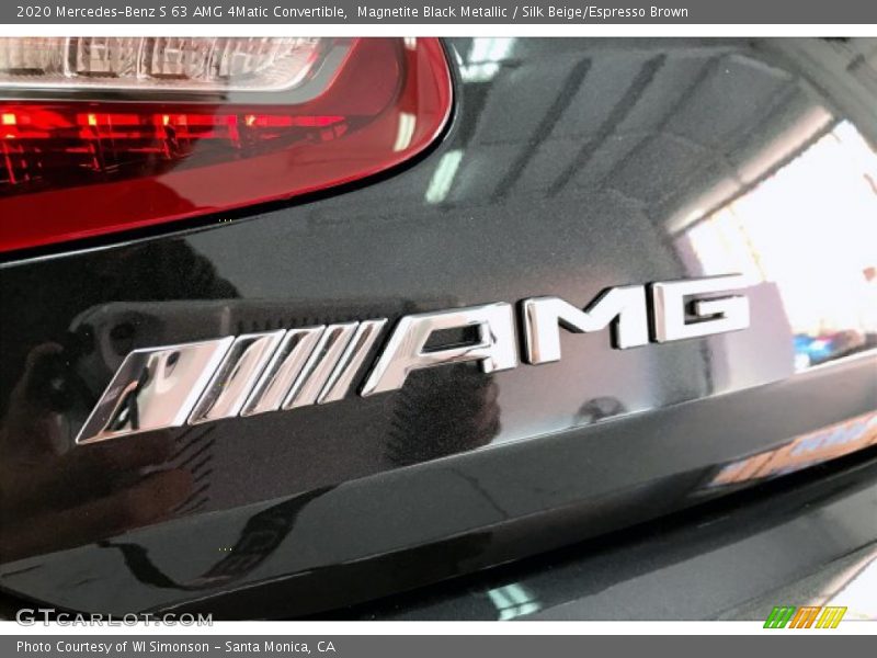 Magnetite Black Metallic / Silk Beige/Espresso Brown 2020 Mercedes-Benz S 63 AMG 4Matic Convertible