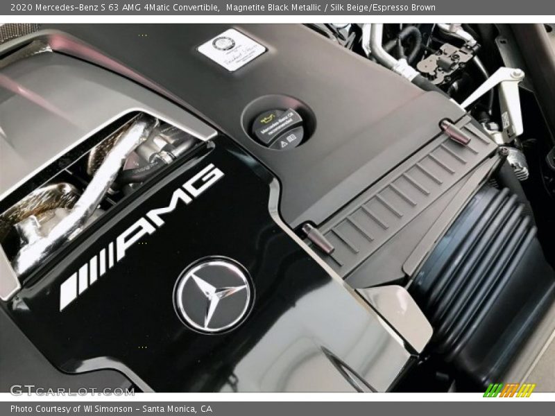  2020 S 63 AMG 4Matic Convertible Engine - 4.0 Liter DI biturbo DOHC 32-Valve VVT V8