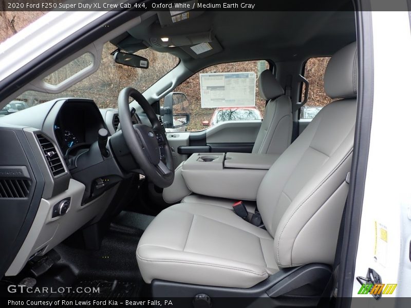  2020 F250 Super Duty XL Crew Cab 4x4 Medium Earth Gray Interior