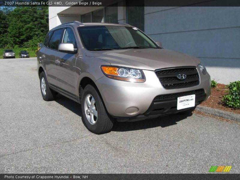 Golden Beige / Beige 2007 Hyundai Santa Fe GLS 4WD