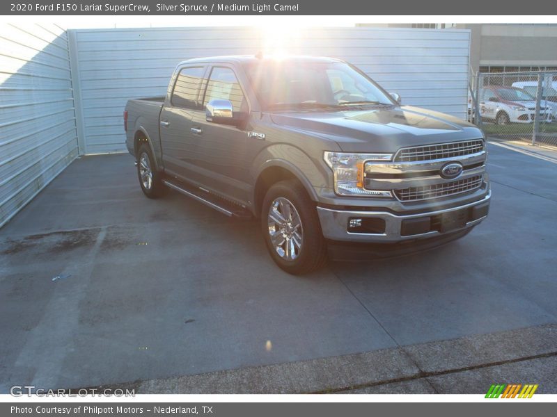 Silver Spruce / Medium Light Camel 2020 Ford F150 Lariat SuperCrew