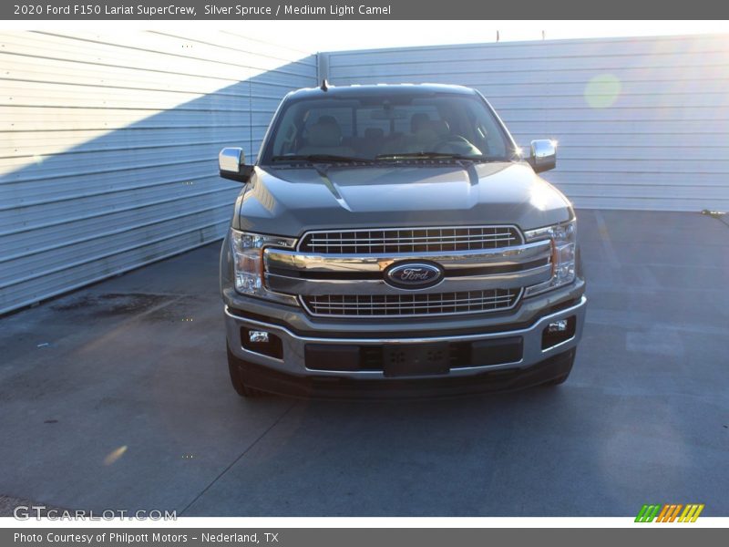Silver Spruce / Medium Light Camel 2020 Ford F150 Lariat SuperCrew