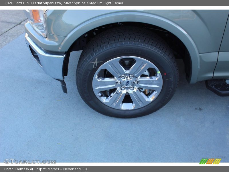 Silver Spruce / Medium Light Camel 2020 Ford F150 Lariat SuperCrew