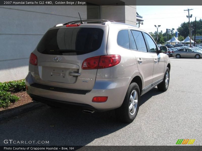 Golden Beige / Beige 2007 Hyundai Santa Fe GLS 4WD
